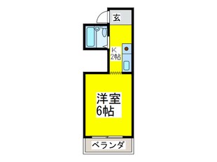 陽明ハイツの物件間取画像